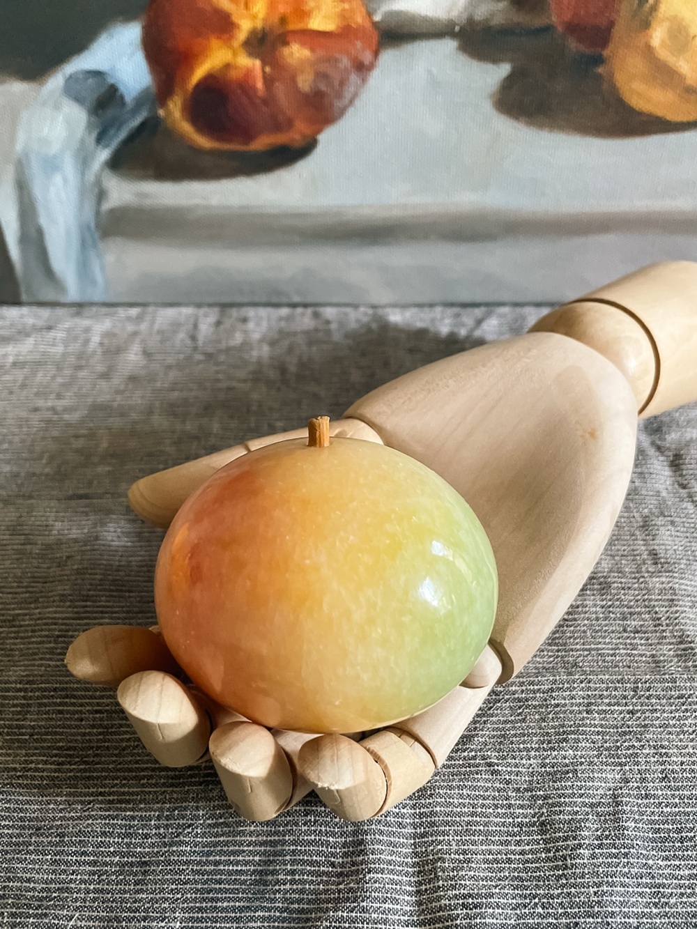 Stunning Carved Onyx Stone Fruit Decor Set - 4 Pieces - Picture 10 of 14